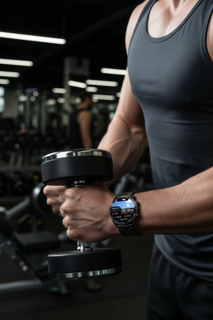Montre Sport – Grand Écran & Bracelet Silicone